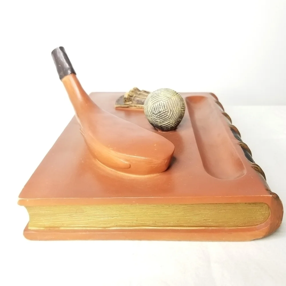 Rules of Golf Desk Pen Holder Figurine Sculpture